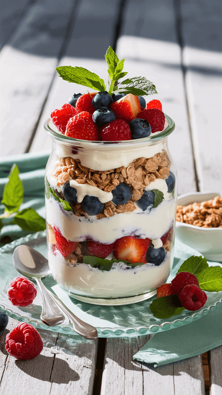 Greek yogurt parfait