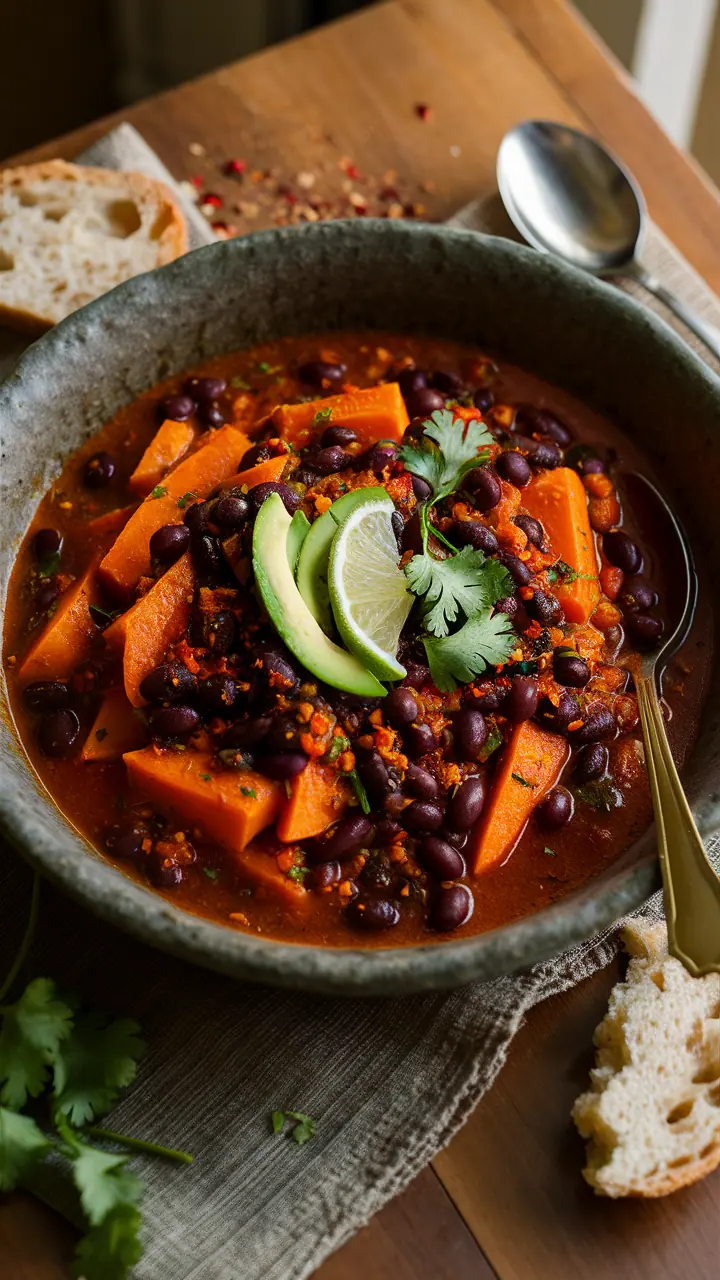 Black Bean and Sweet Potato Stew