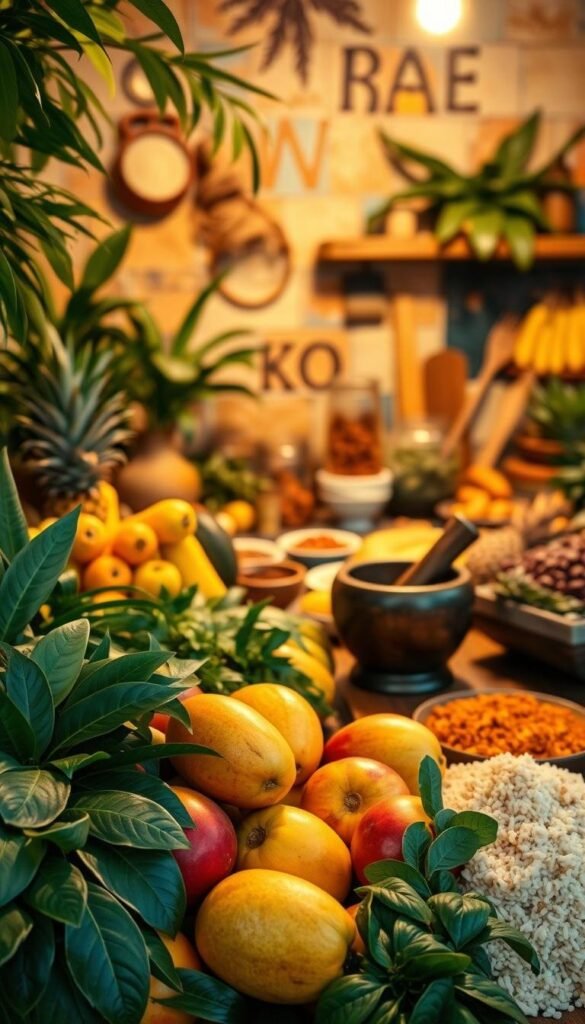 Caribbean vegan cooking