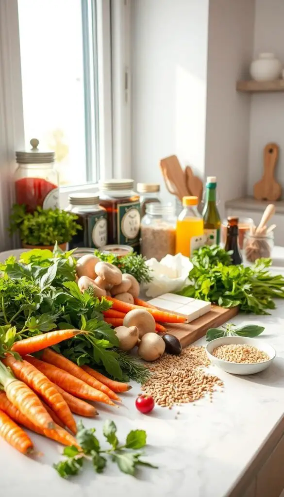 Korean vegan food ingredients Korean vegan food ingredients