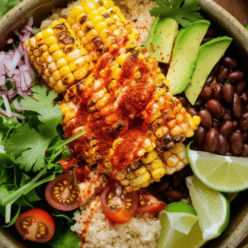 Spicy Mexican Street Corn Buddha Bowl