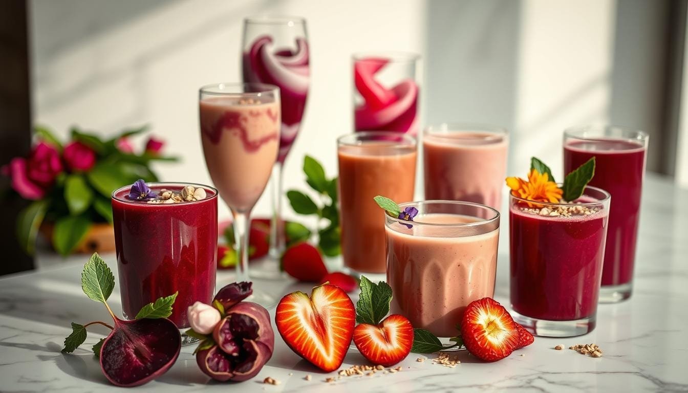 valentine's day smoothies