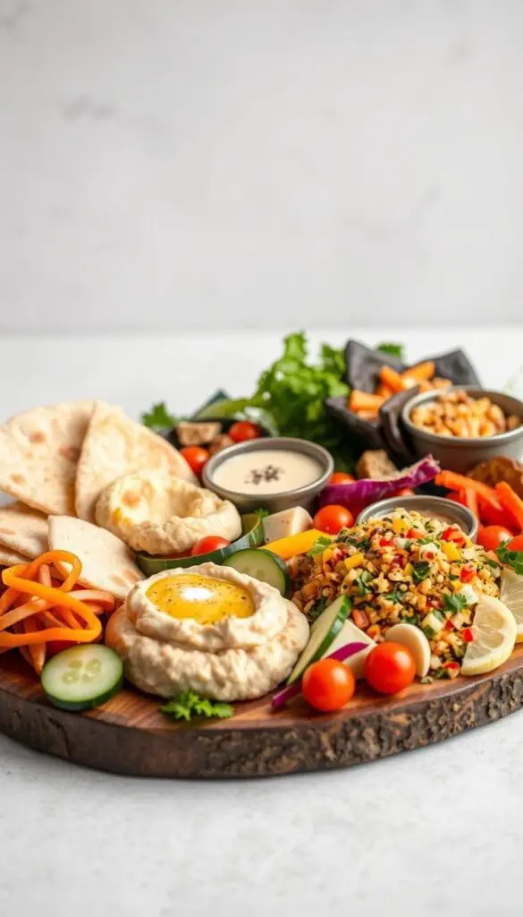 vegan mezze platter vegan mezze platter