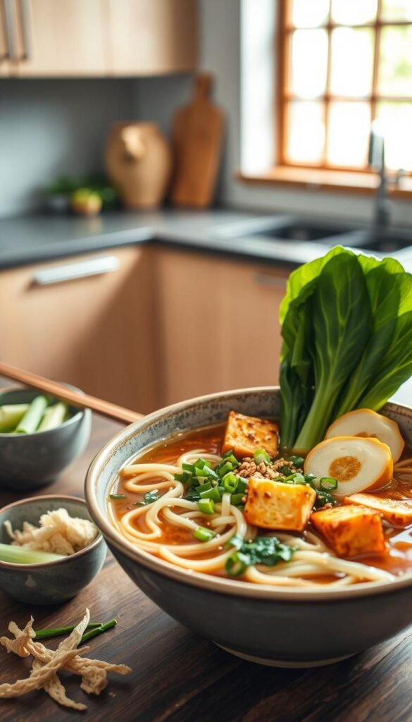 vegan ramen bowl