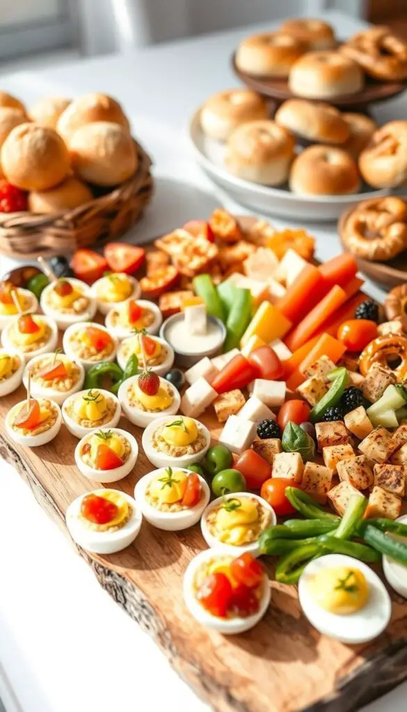 easter party food display easter party food display