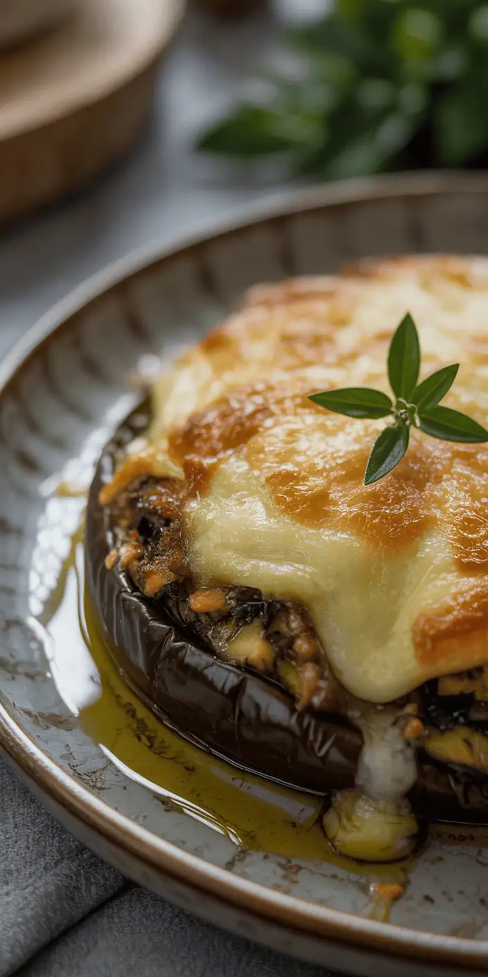 Mediterranean Stuffed Eggplant