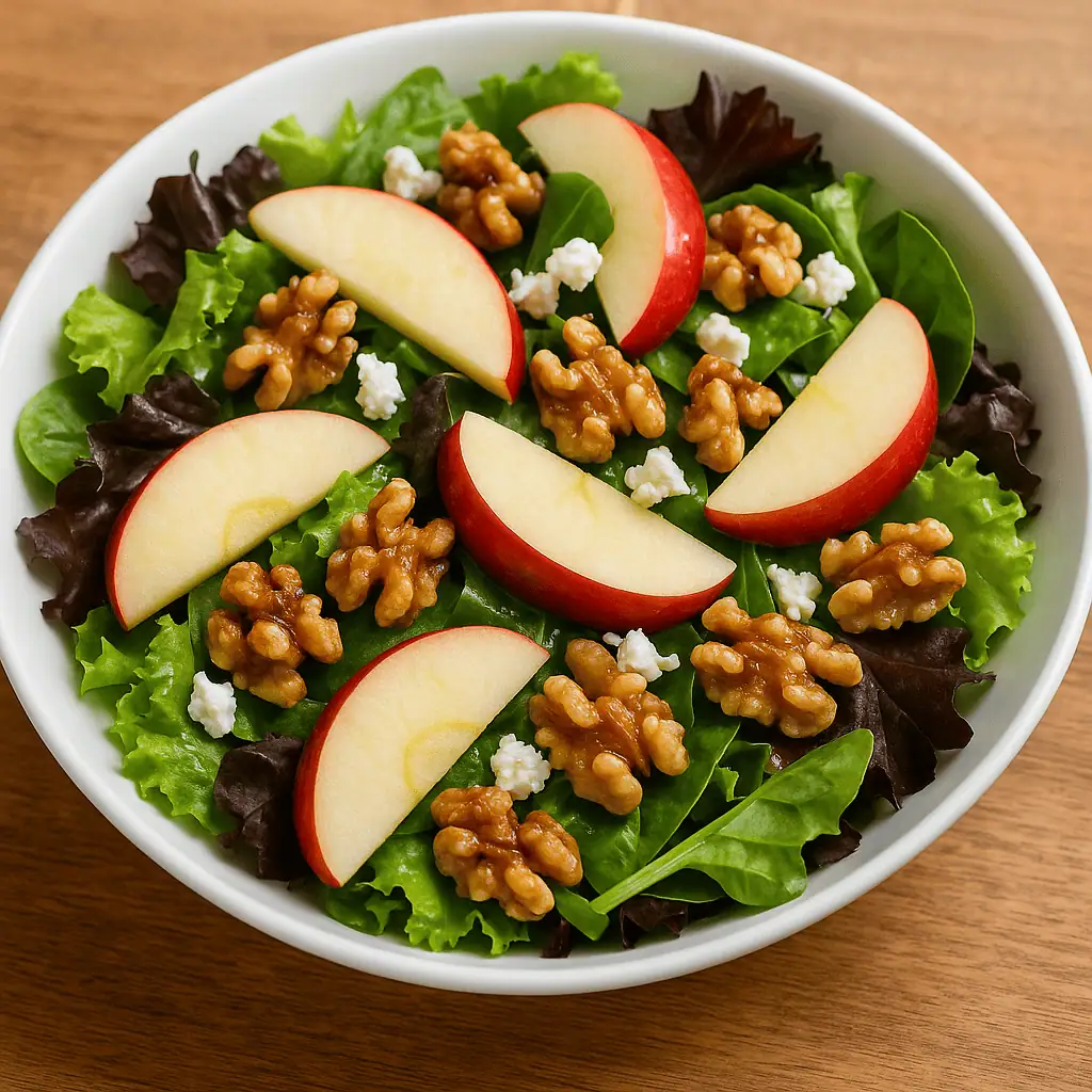Apple & Walnut Salad with Maple Dressing