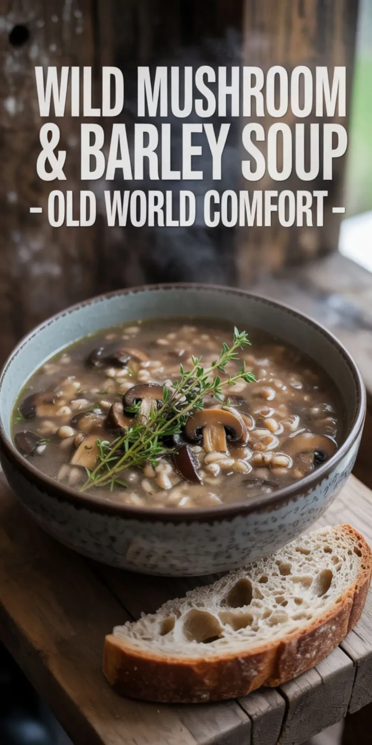 Wild Mushroom & Barley Soup