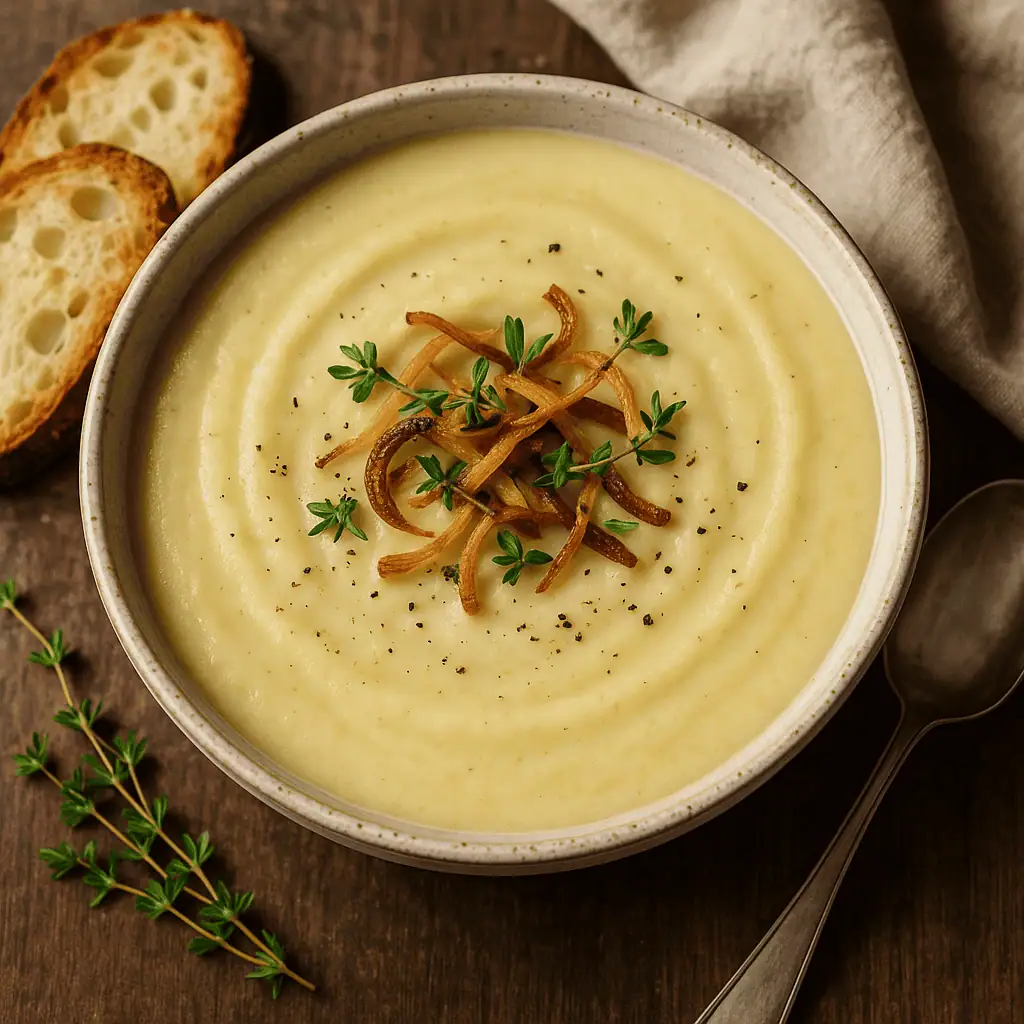 Creamy Cauliflower & Leek Soup